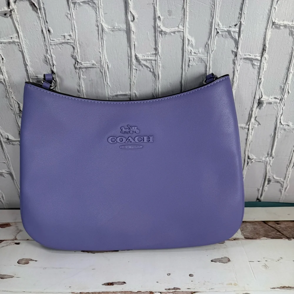 Coach outlet item Coach Penelope Shoulder Bag purple silver NWT - Picture 2 of 6